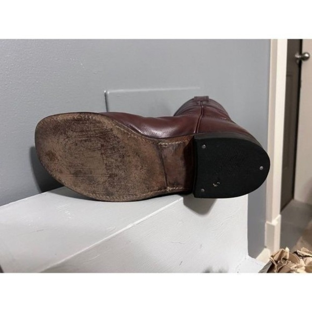 Justin Style L3068 Leather Roper Riding Cowboy Boots Women's Size 5 1/2c - Picture 6 of 6